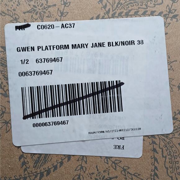 $168 Free People Gwen Mary Jane Platform Pumps Women 9.5 Black Chunky Heel Shoes - Picture 12 of 14